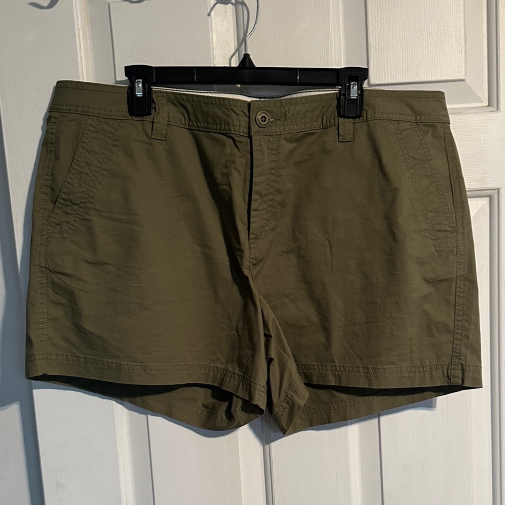 NWT Natural Reflections green shorts size 18W women’s